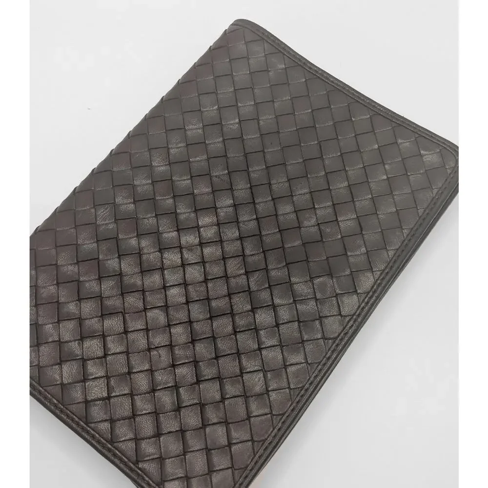 Authentic Bottega Veneta intrecciato 2-Way Bag – Dark Brown